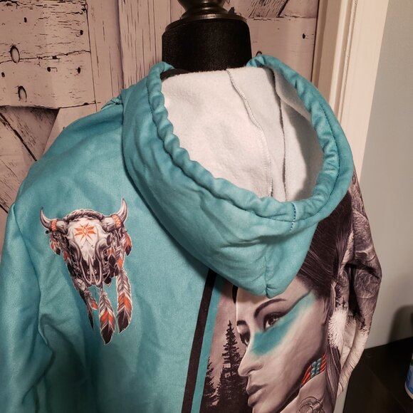 Native Woman Spirit Pullover Hoodie - Used - Good Condition - Large - Picture 8 of 8